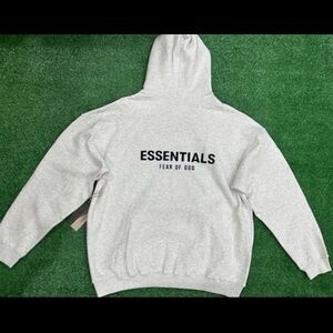 Fear of God Essentials Gray Hoodie